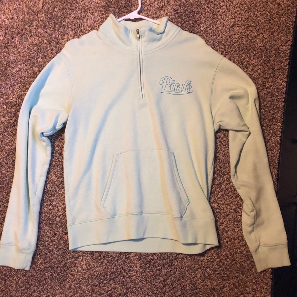 pink quarter zip